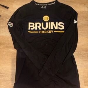 NHL Boston Bruins Black Long Sleeve 'BRUINS Hockey' Tee